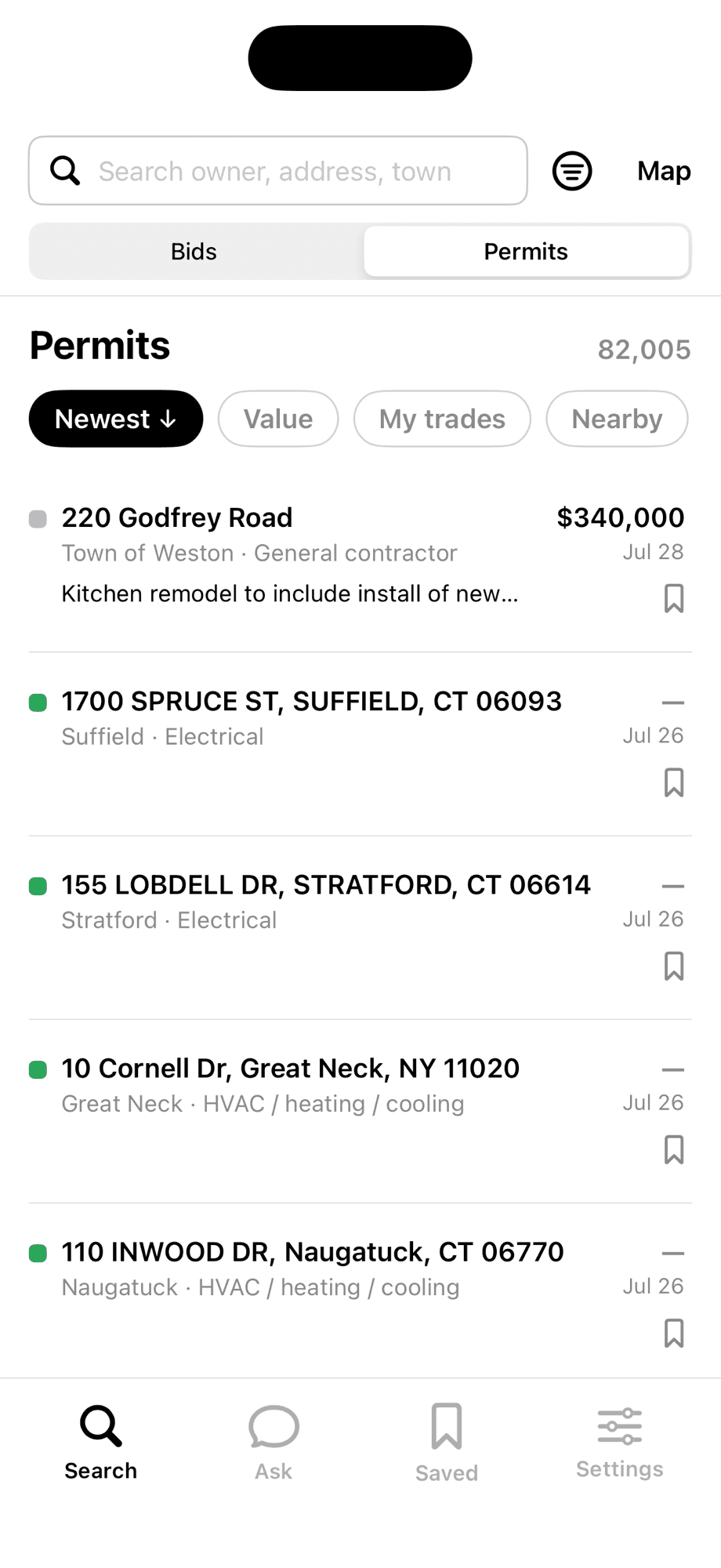 Townline app screenshot